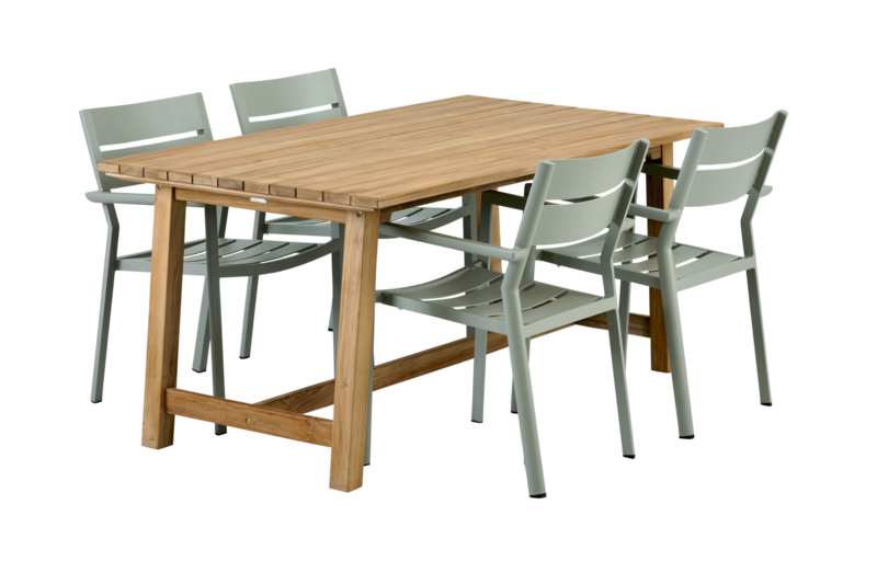 Delia stol med armlener Dusty Green