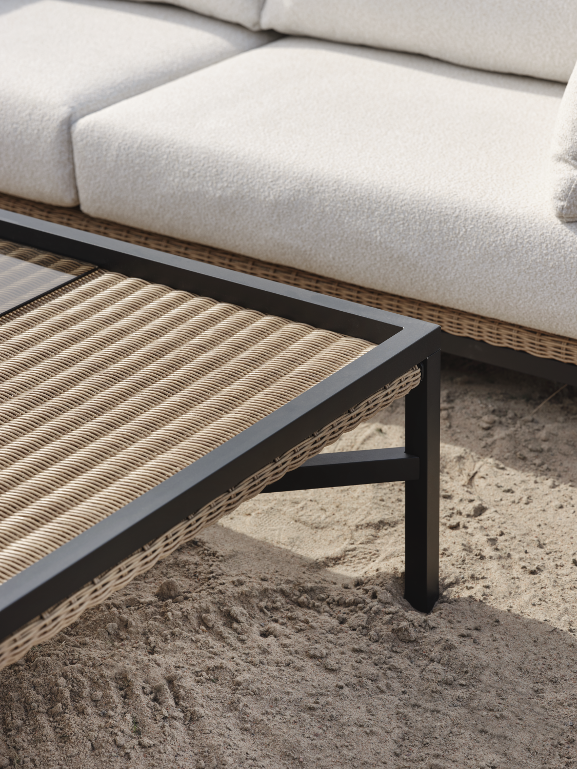 Shell 2,5-seters sofa Rustik/Teddy Rice