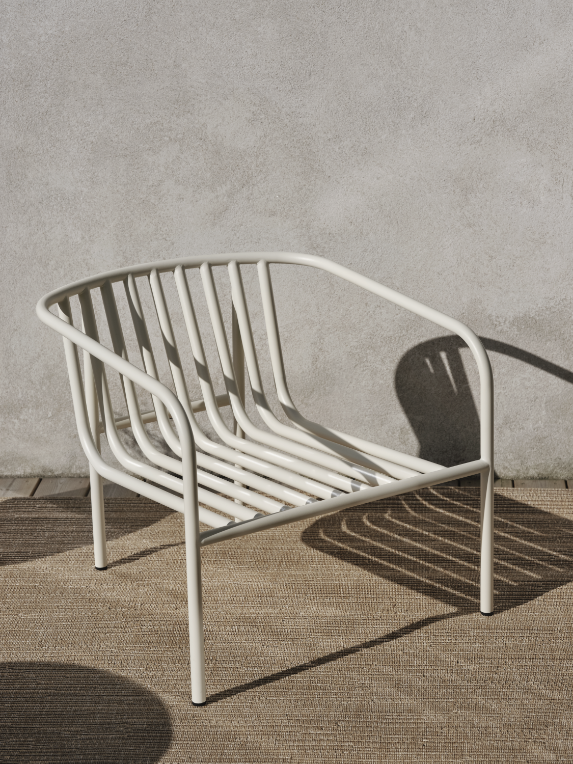 Bendt lenestol Pearl White/Teddy Beige