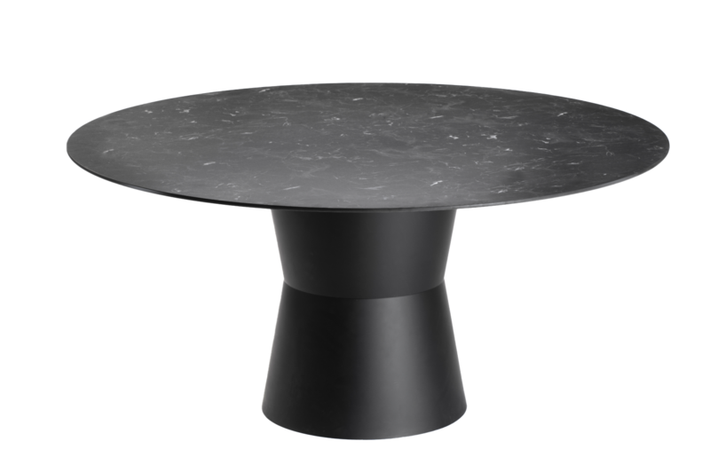 Nidaba spisebord Silver/svart