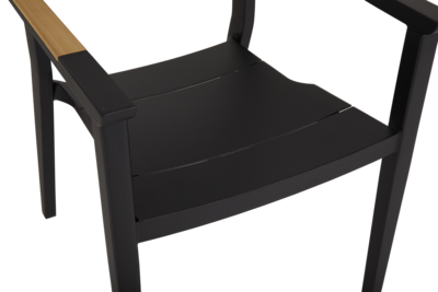 Chios stol med armlener Black_Ash