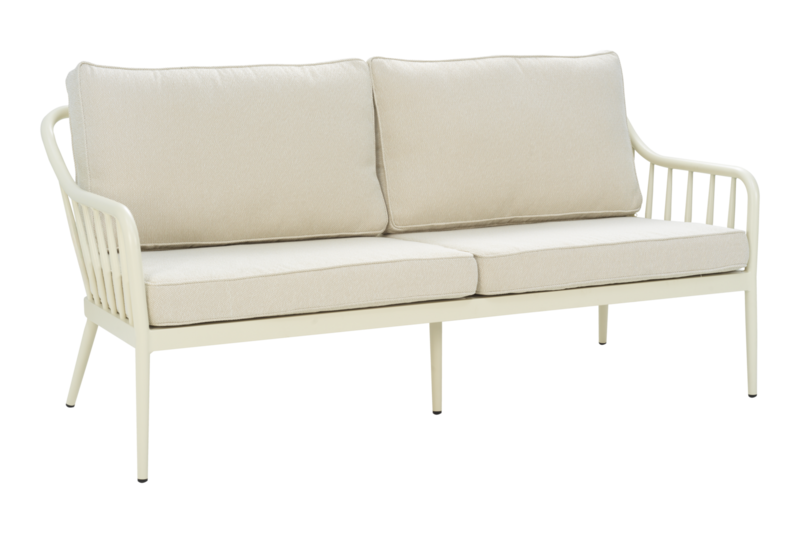 Coleville 3-seter sofa Pearl White/Dot Beige