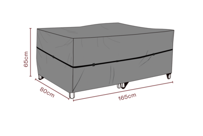 Møbeltrekk sofa Black-Breathable