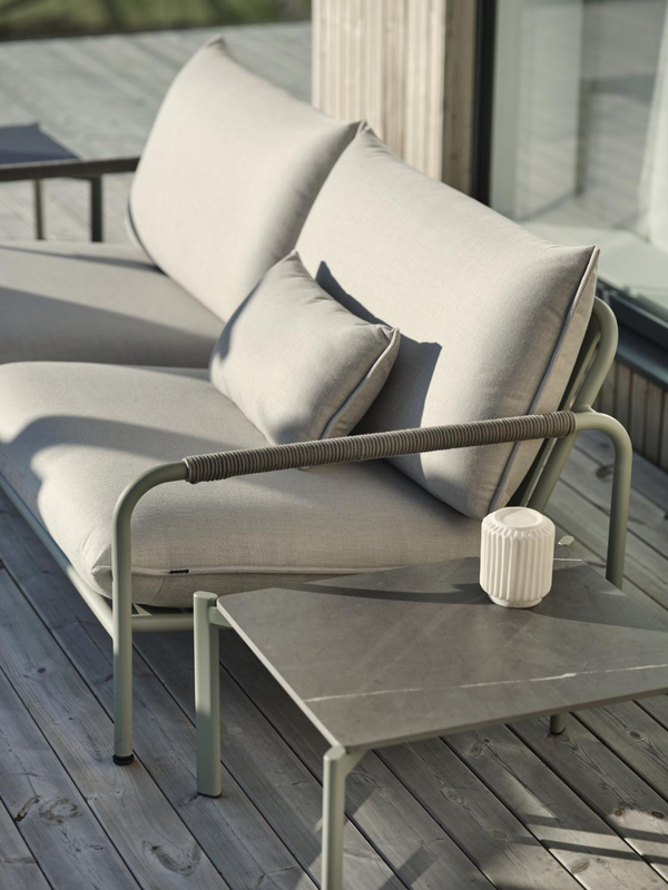 Lerberget 2,5-seter sofa Dusty Green/ash