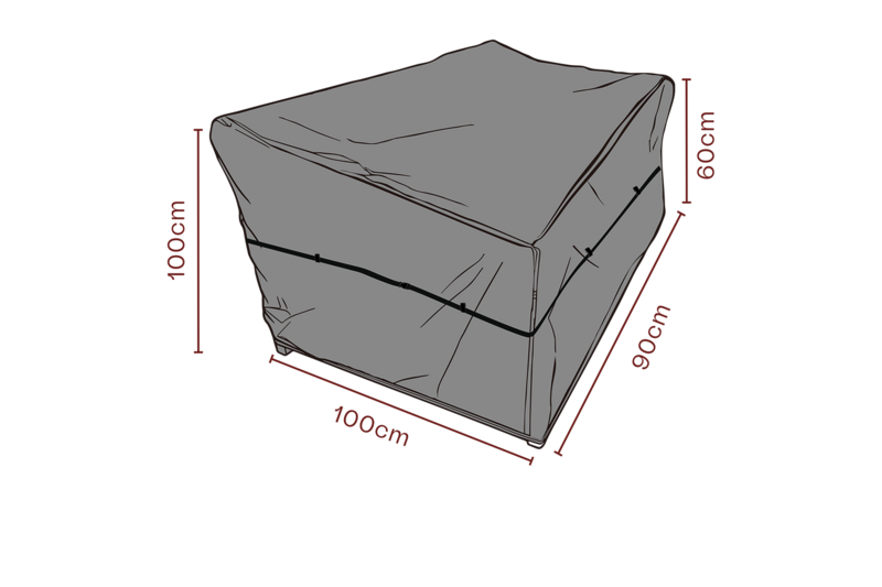 Møbeltrekk lenestol Black-Breathable