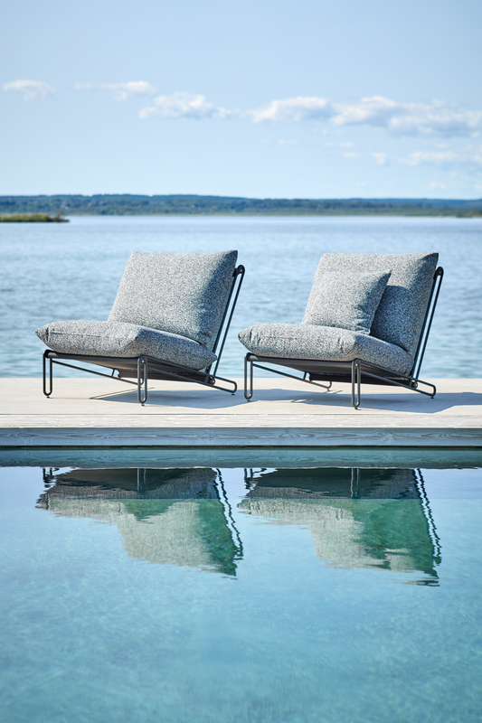 Blixt loungestol Svart/Teddy Ant