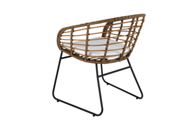Covelo spisestol  Natur/svart