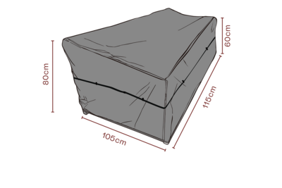 Møbeltrekk lenestol Black-Breathable