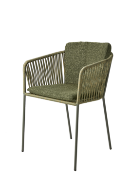 Piatto stol med armlener Nordic Green / Raw Avocado