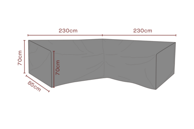 Møbeltrekk hjørnesofa Black-Breathable