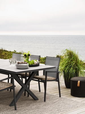 Hillmond spisebord Black/Grey wood