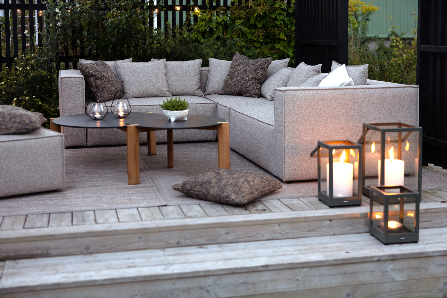 Belfort ljuslykta Svart