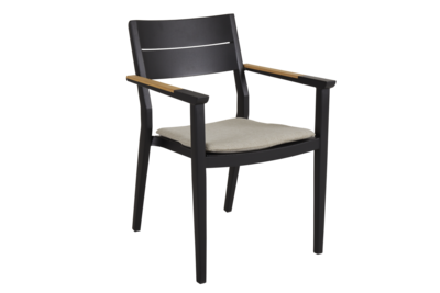 Chios stol med armlener Black_Ash