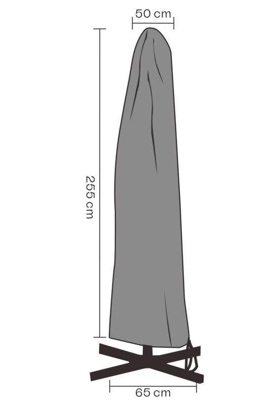 Møbeltrekk parasoll Black-Waterproof