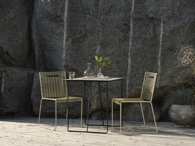 Laminate bordplate Beige/terrazzo