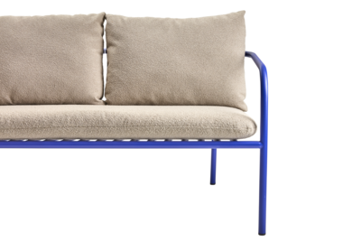 Bendt 2-seter sofa Indigo Blue/Teddy Beige