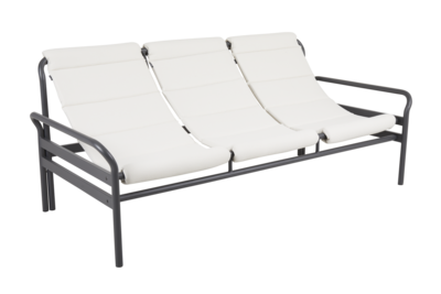 Sling 3-seter sofa Anthracite/Vanilla White