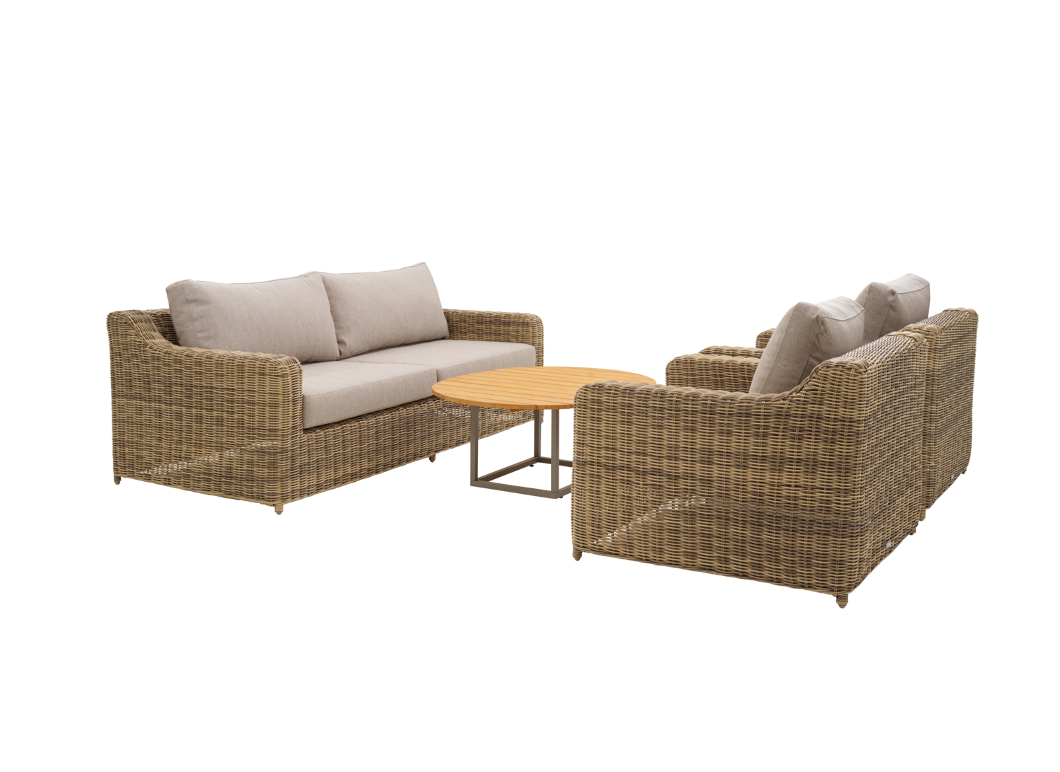 Glendon 2,5-seters sofa Rustic/Beige