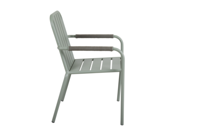 Innes stol med armlener Dusty Green