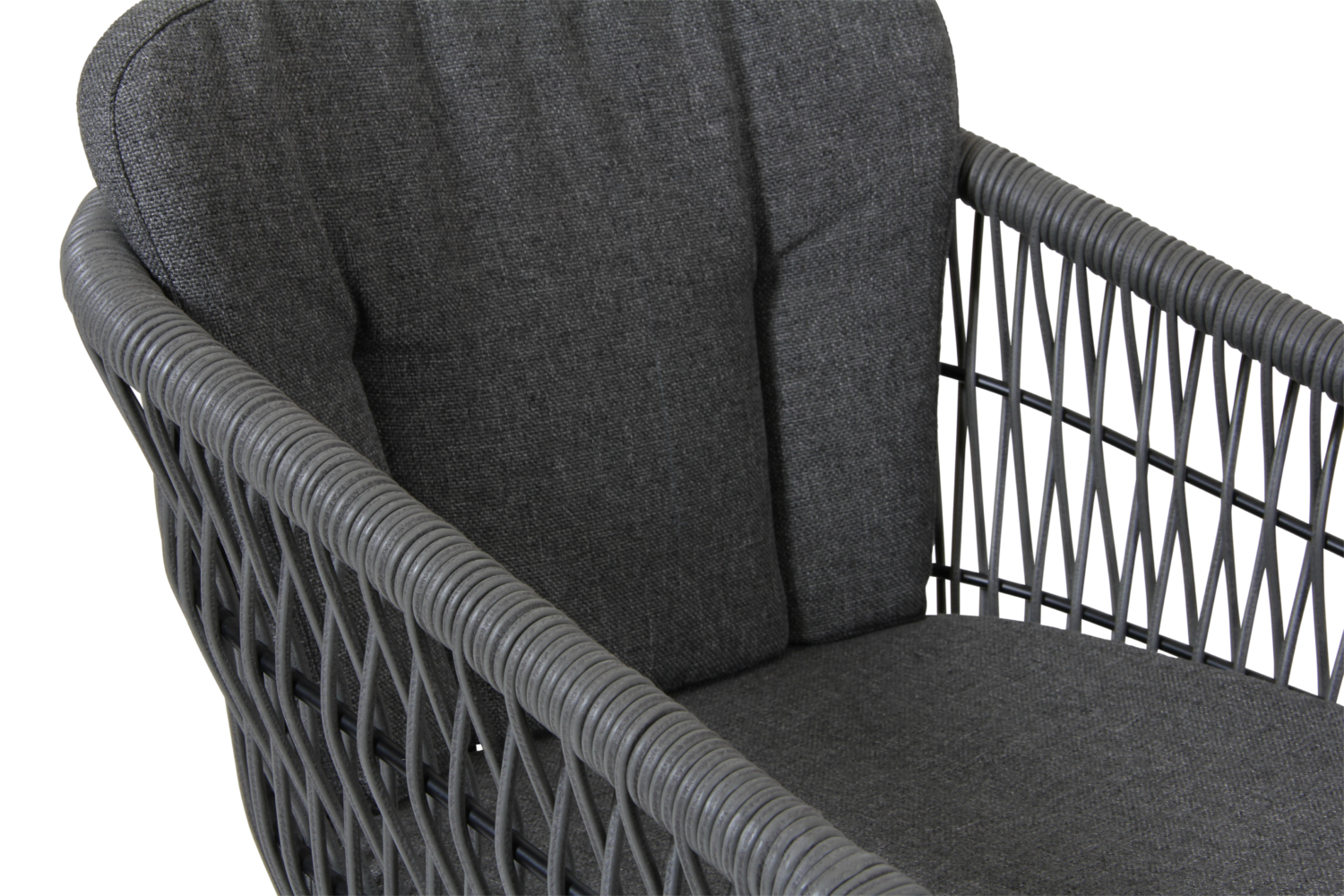 Kenton stol med armlener Grå/grå