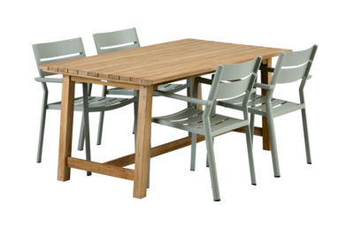 Delia stol med armlener Dusty Green