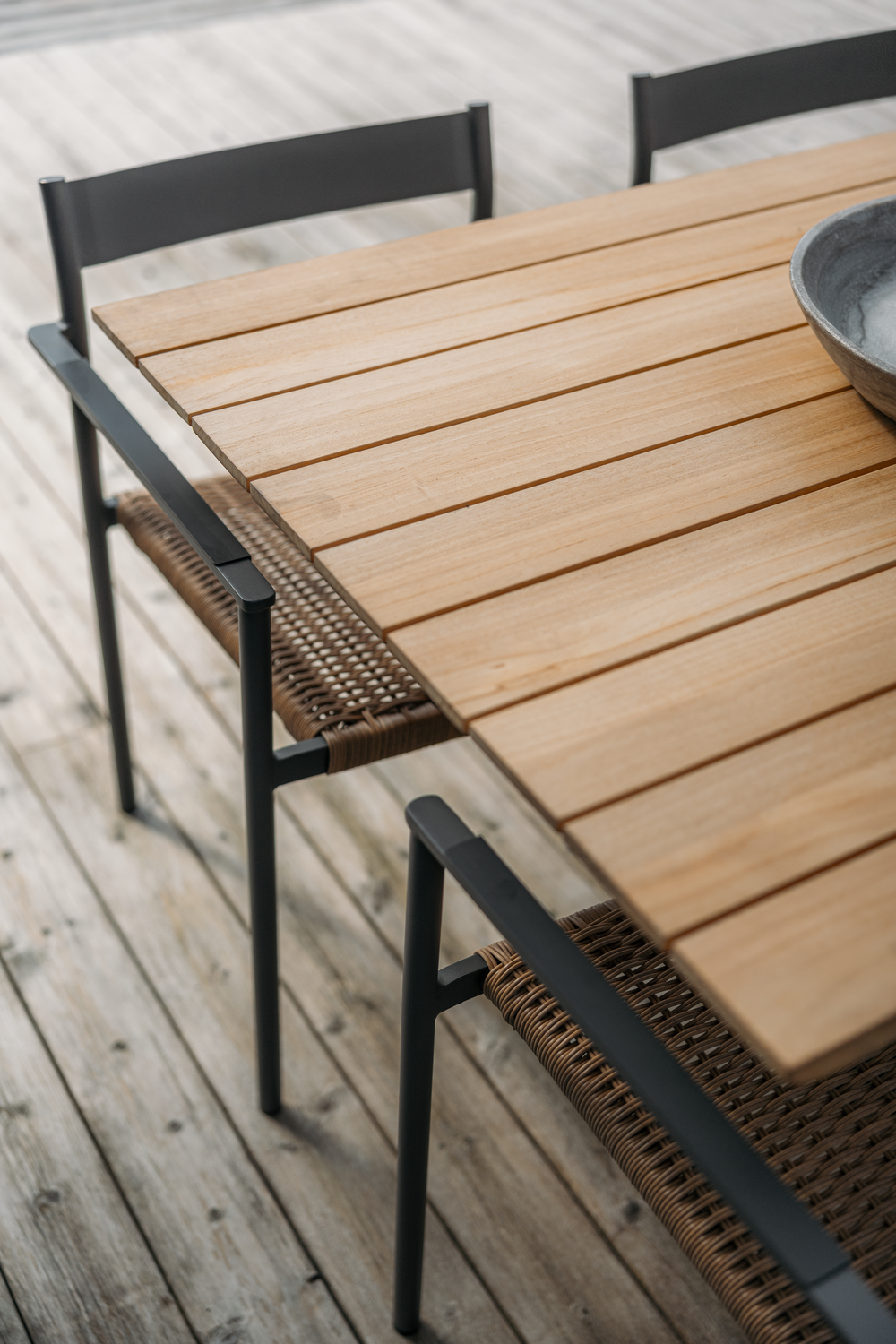 Shad spisebord Anthracite/Teak