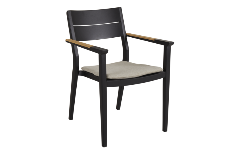 Chios stol med armlener Black_Ash