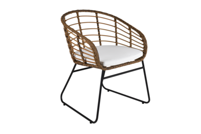 Covelo spisestol  Natur/svart