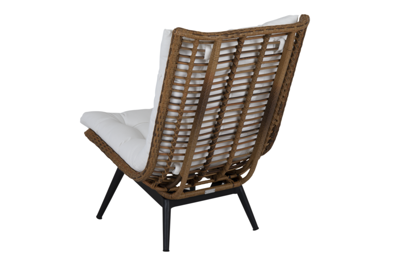 Covelo loungestol Natural colored/white