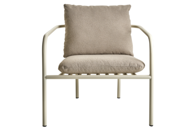 Bendt lenestol Pearl White/Teddy Beige