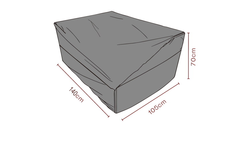 Møbeltrekk sofa Black-Breathable