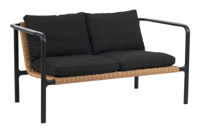 Motty 2-seter sofa Svart/Teddy Black