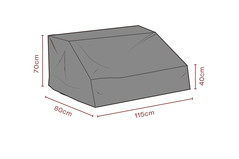 Møbeltrekk midtdel Black-Breathable