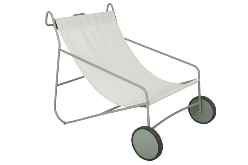 Poul Chair loungestol Dusty Green/Hvit