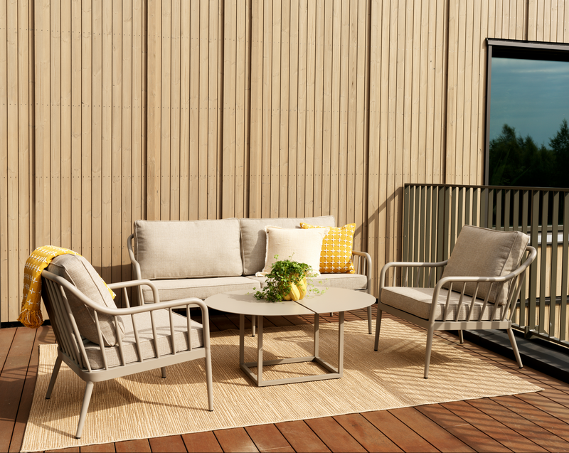 Coleville 3-seter sofa Khaki/Burlap Beige