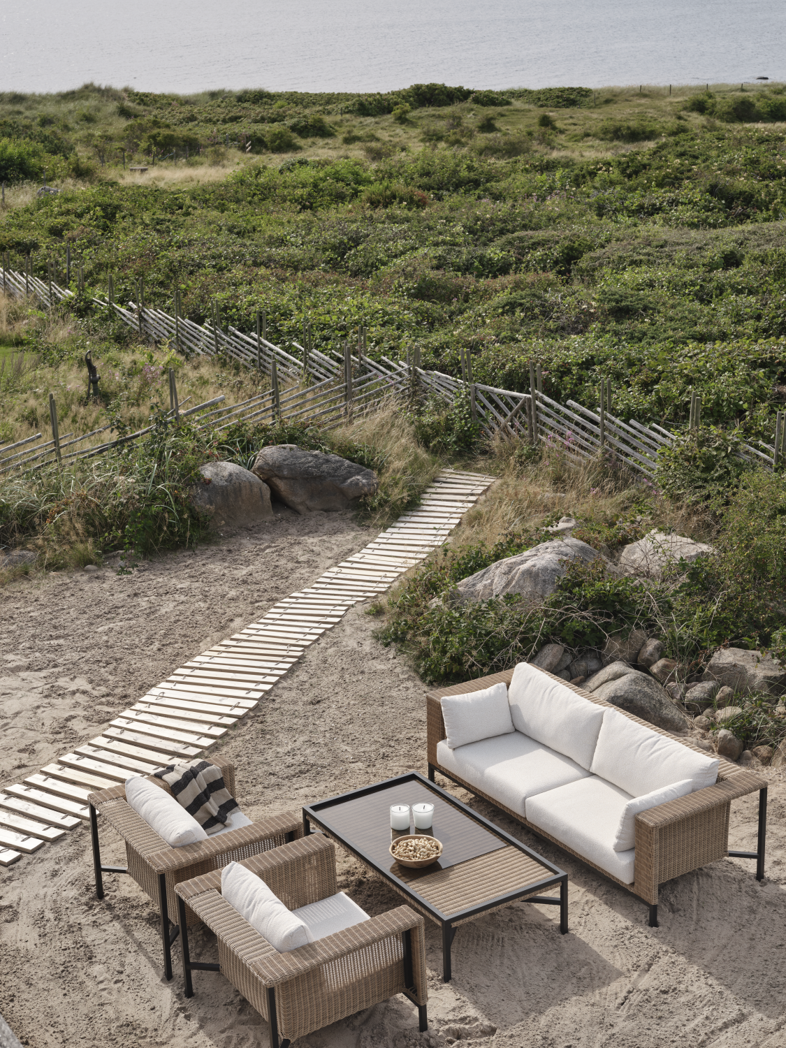 Shell 2,5-seters sofa Rustik/Teddy Rice