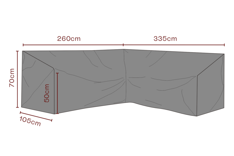 Møbeltrekk hjørnesofa Black-Breathable