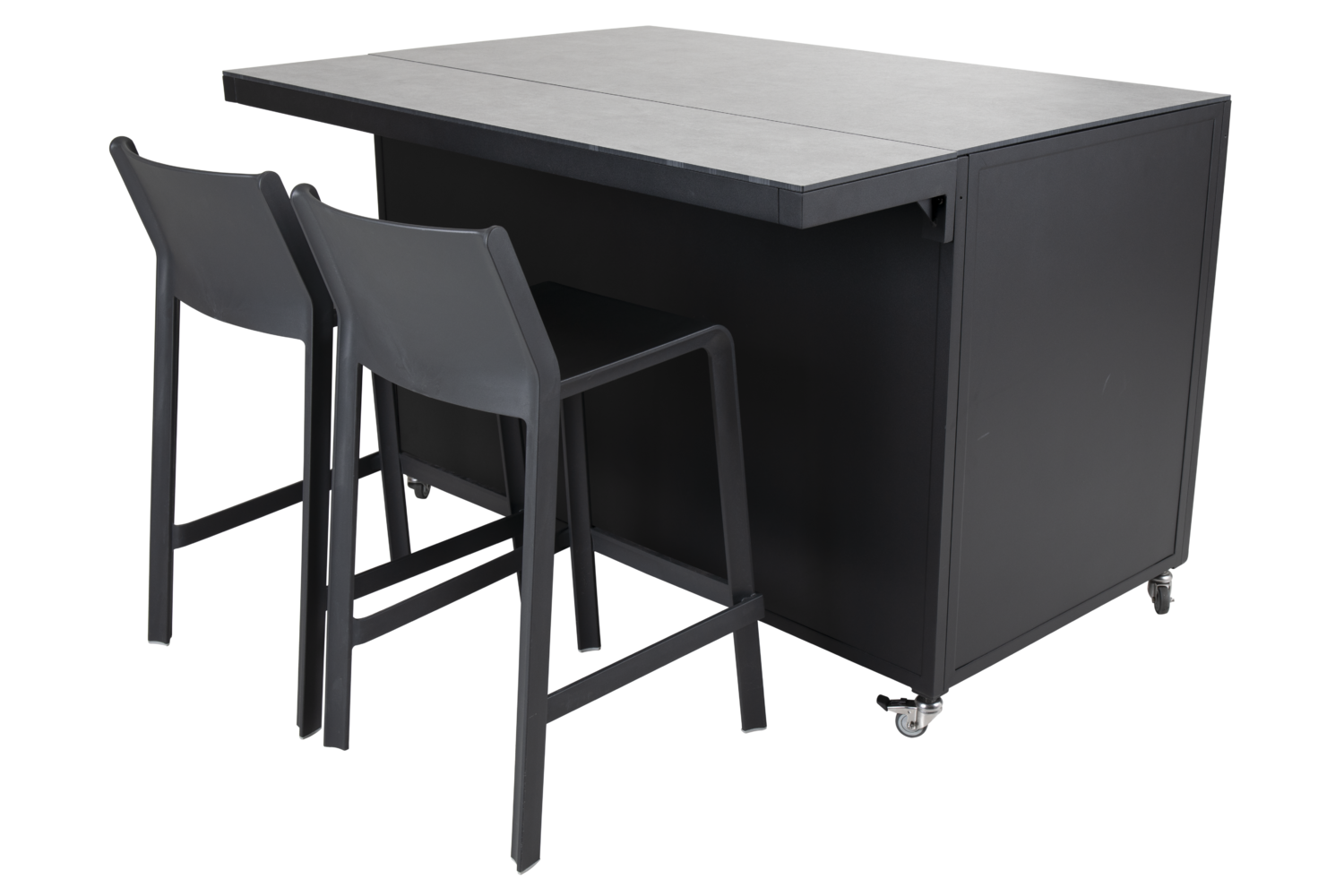 Fornax utekjøkken Svart/teak