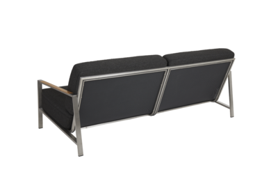 Naos 2,5-seter sofa Stainless steel/Nearly back