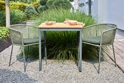 Piatto stol med armlener Nordic Green / Raw Avocado