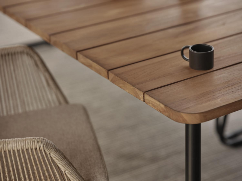 Nolli spisebord Svart/teak
