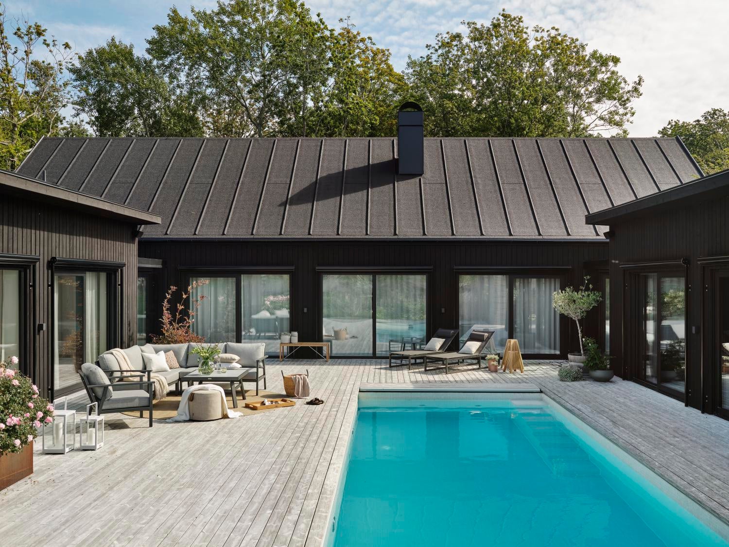 Samvaro Low lenestol Antracit/grå