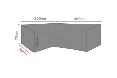 Møbeltrekk hjørnesofa Black-Breathable