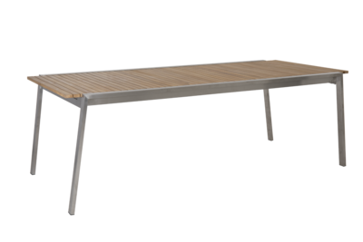 Naos spisebord Stainless steel/teak