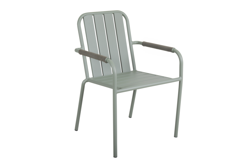 Innes stol med armlener Dusty Green