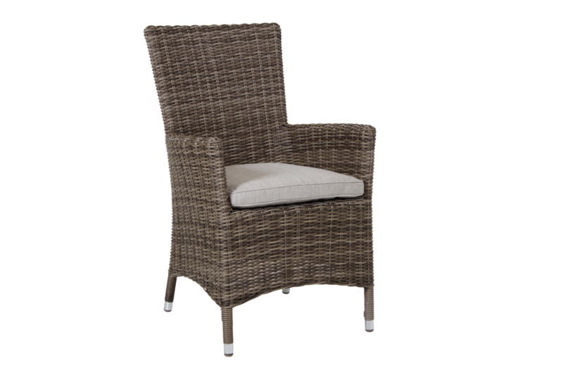 Ninja stol med armlener Rustik/beige