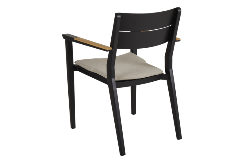 Chios stol med armlener Black_Ash