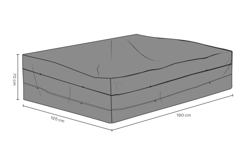 Møbeltrekk sofa Black-Waterproof