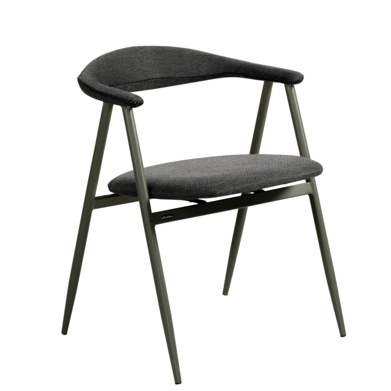 Boi stol med armlener Nordic Green/Black Barley