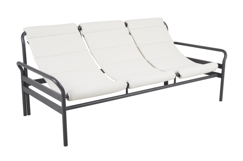 Sling 3-seter sofa Anthracite/Vanilla White
